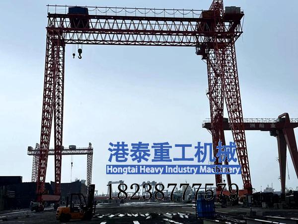 福建宁德大跨度造船龙门吊安装的核心工序